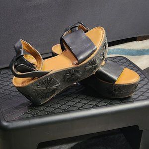 Franco Sarto wedge platform heels